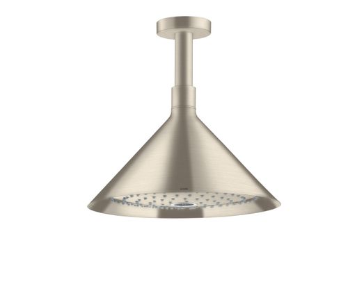 AXOR-HG-AXOR-Showers-Front-Kopfbrause-240-2jet-mit-Deckenanschluss-Brushed-Nickel-26022820 gallery number 1